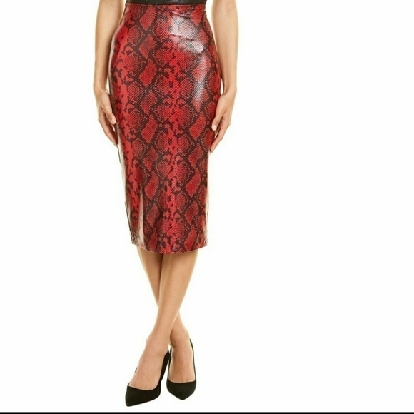COMMANDO Faux Leather Animal Midi Skirt - Picture 1 of 8